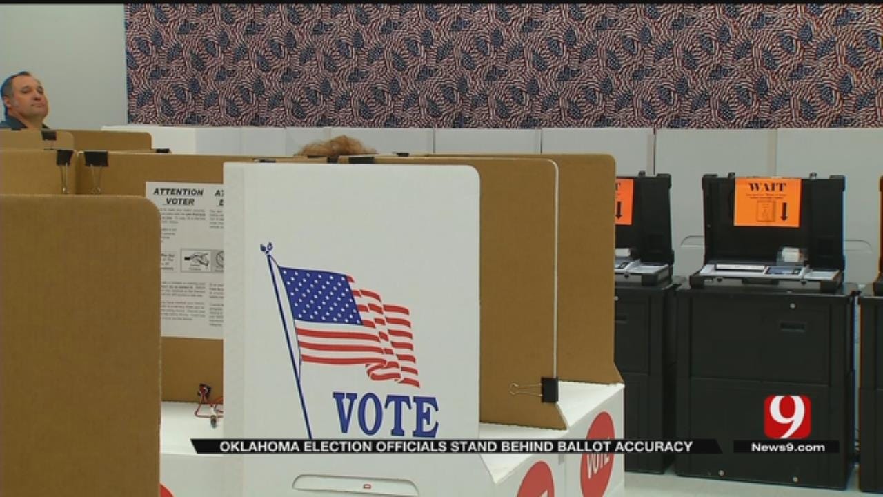 Oklahoma State Election Board Stands Behind Ballot Accuracy