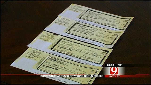 Sketchy Norman Pool Contractor Accused Of Check Fraud