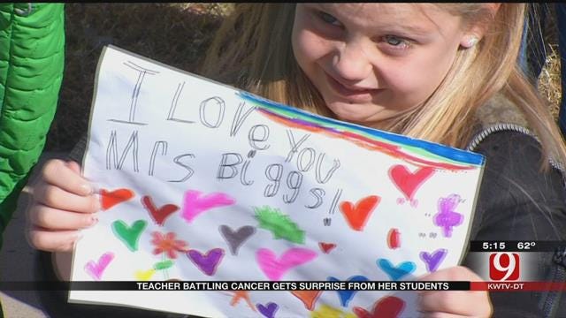 Yukon Teacher Battling Cancer Gets Surprise From Students