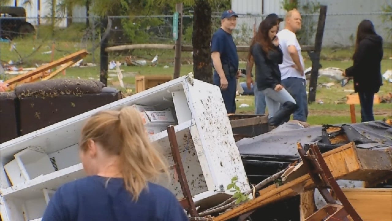 Families Dealing With Aftermath Of Ninnekah Tornado