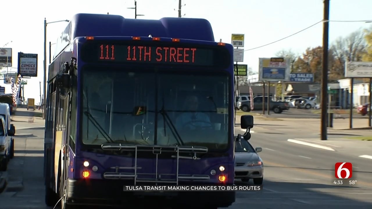 Tulsa Transit Making Changes To Bus Routes