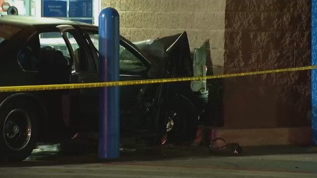 WEB EXTRA: Video From Scene Of South Tulsa Walmart Hit And Run