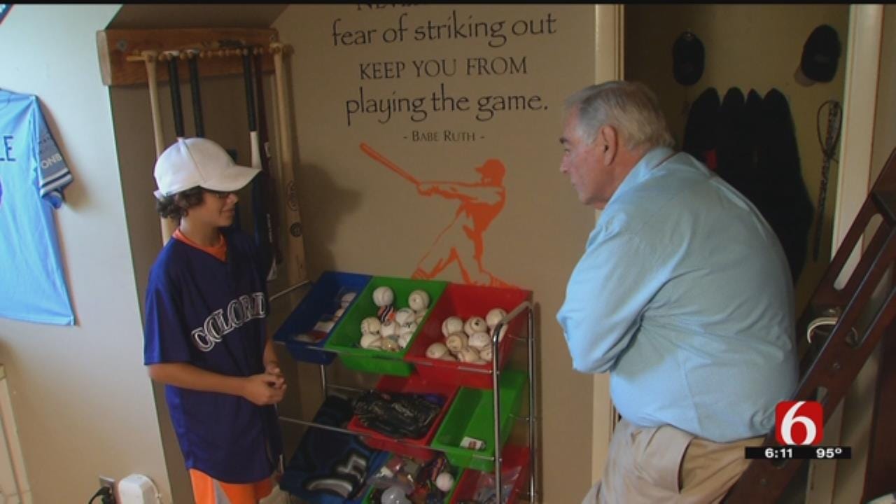 Tulsa 10 Year Old Dubbed 'Foul Ball Magnet' As Collection Keeps Growing