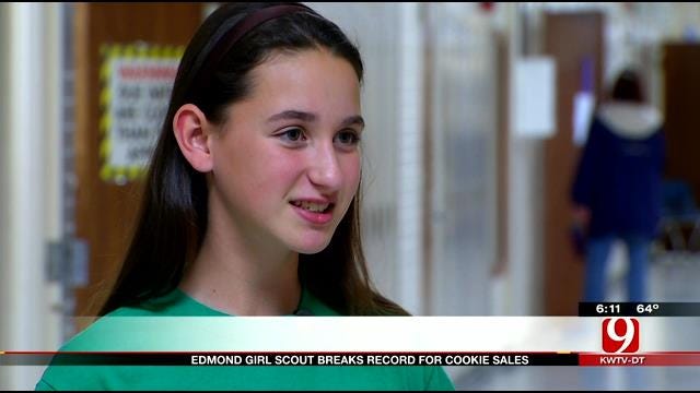Edmond Girl Scout Breaks Record For Cookie Sales