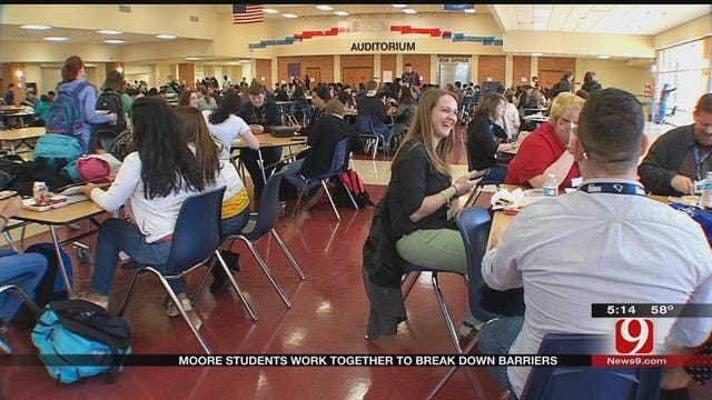 Moore High School Students Work Together To Break Down Barriers