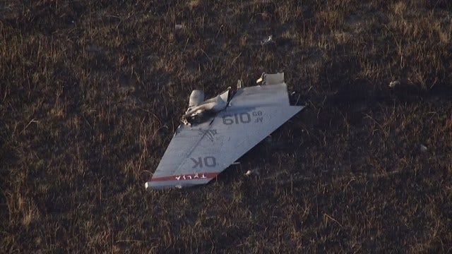 WEB EXTRA: F-16s Collide Over Kansas; One Crashes, One Returns To Tulsa