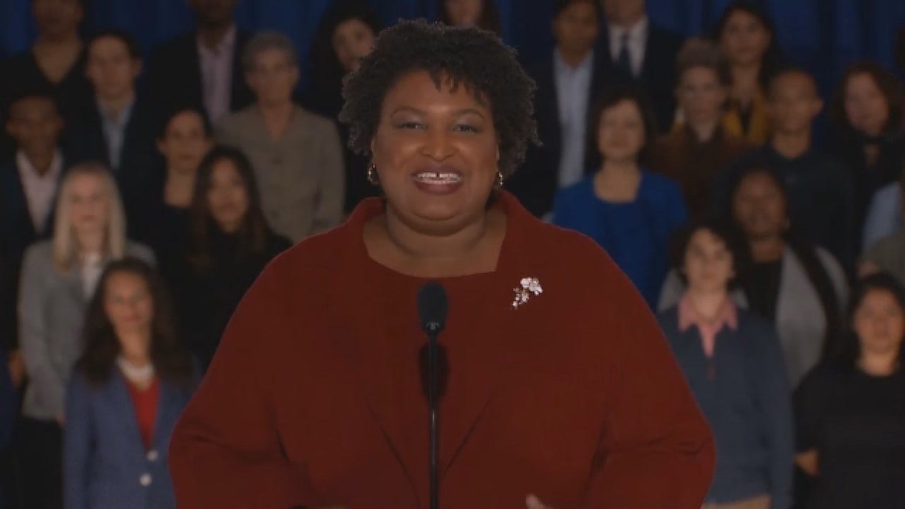 Stacey Abrams Advocates For Voting Rights In Response To State Of The Union