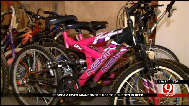 Program Gives Abandoned Bikes To Children In Pauls Valley