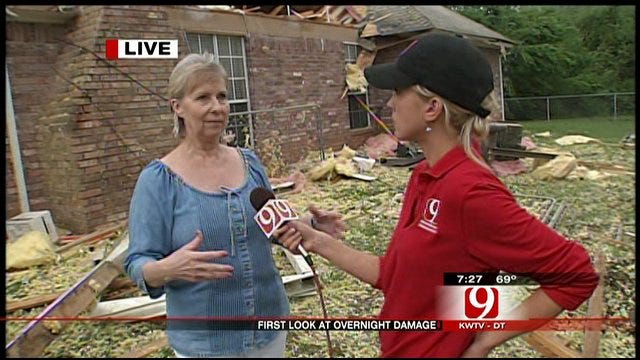 Roof Of OKC Couple's House Ripped Off By Overnight Tornado