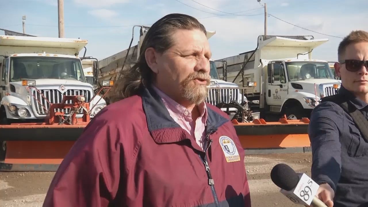 WEB EXTRA: City Of Tulsa's Tim McCorkell Talks About Salt Truck Plans Ahead Of Ice Storm