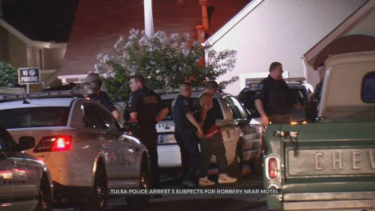 3 Arrested After Armed Robbery Near Tulsa Hotel