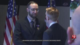 Purple Heart Honored To Oklahoma National Guard Sergeant