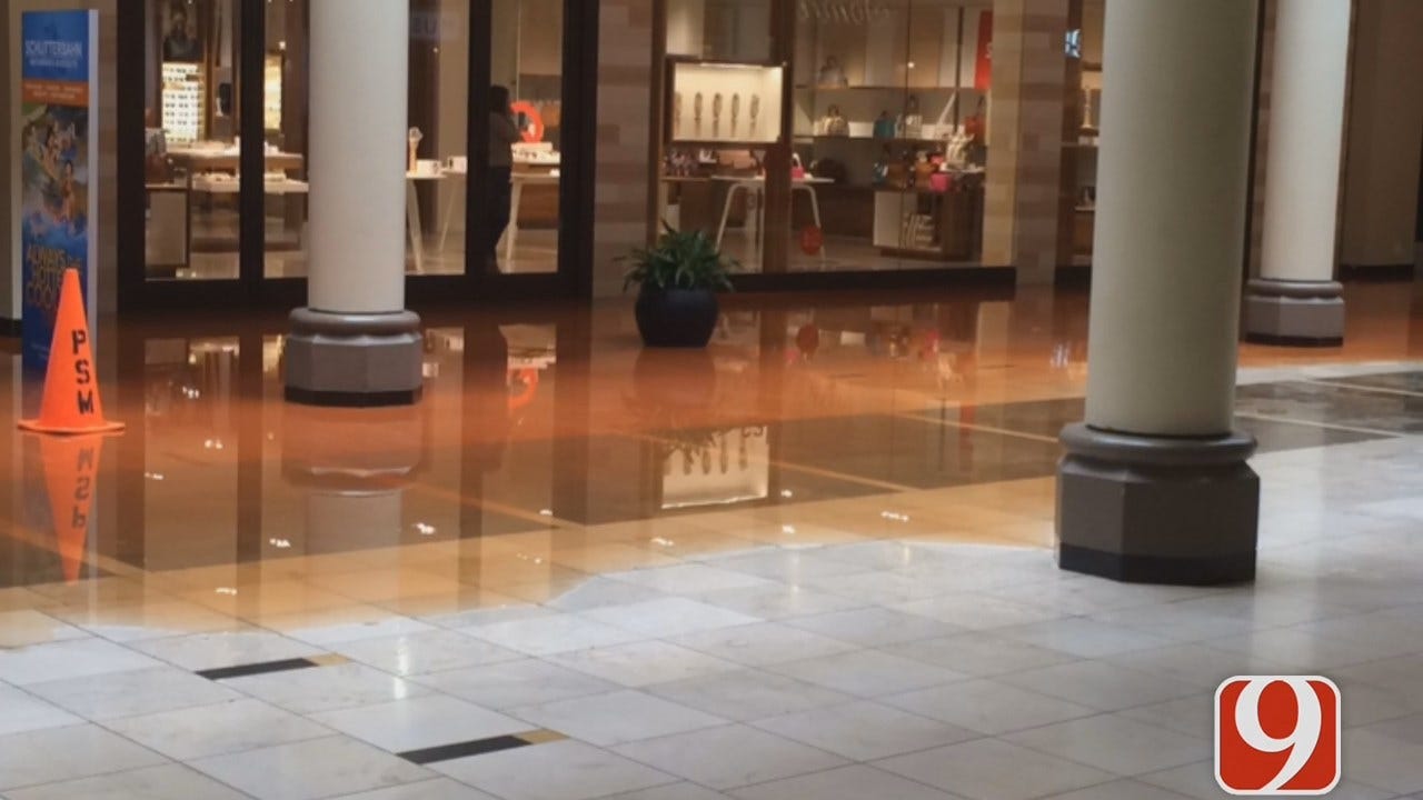 WEB EXTRA: OKCFD Updates Flooding Situation At Penn Square Mall