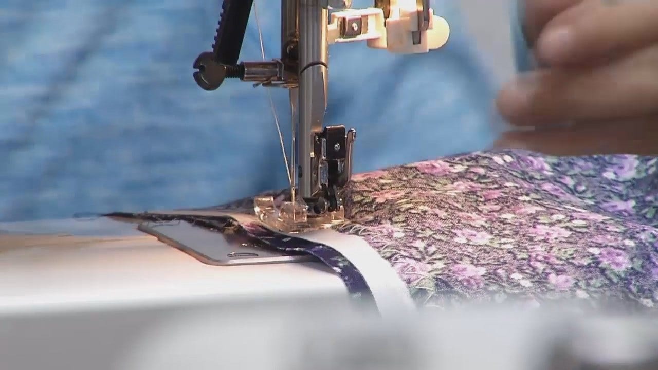 WEB EXTRA: McAlester Church Making Comfort Blankets