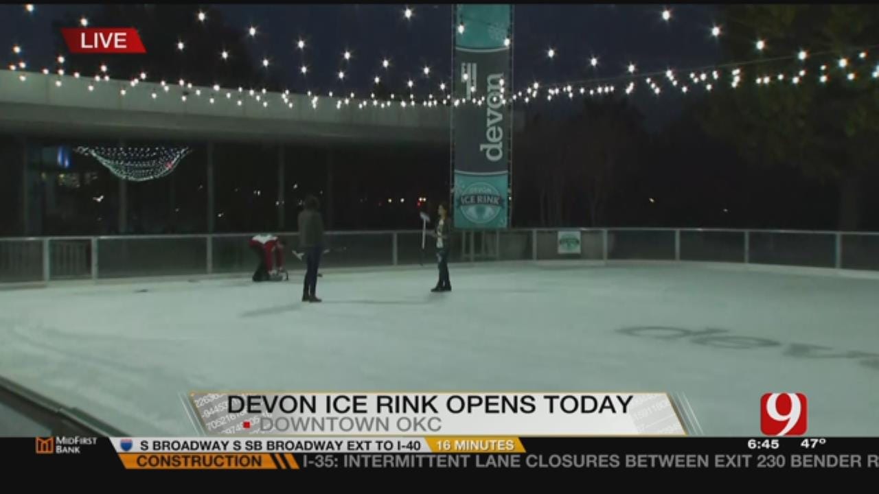 Devon Ice Rink Opens For Holiday Season