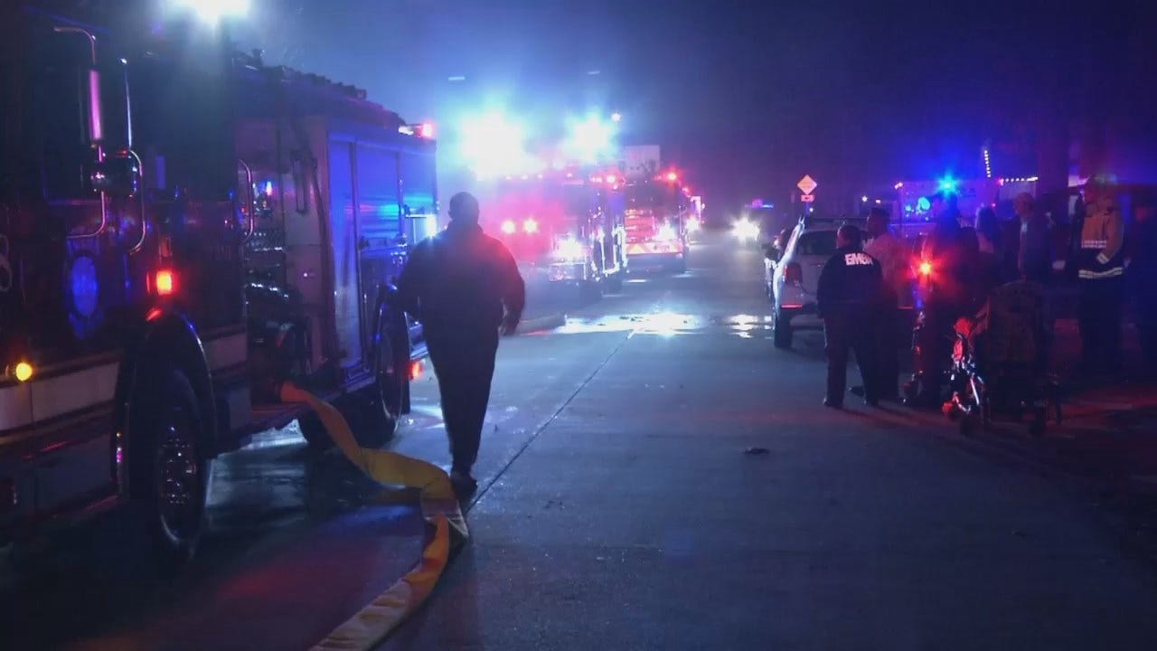 Video From Scene Of Tulsa House Fire Early Tuesday