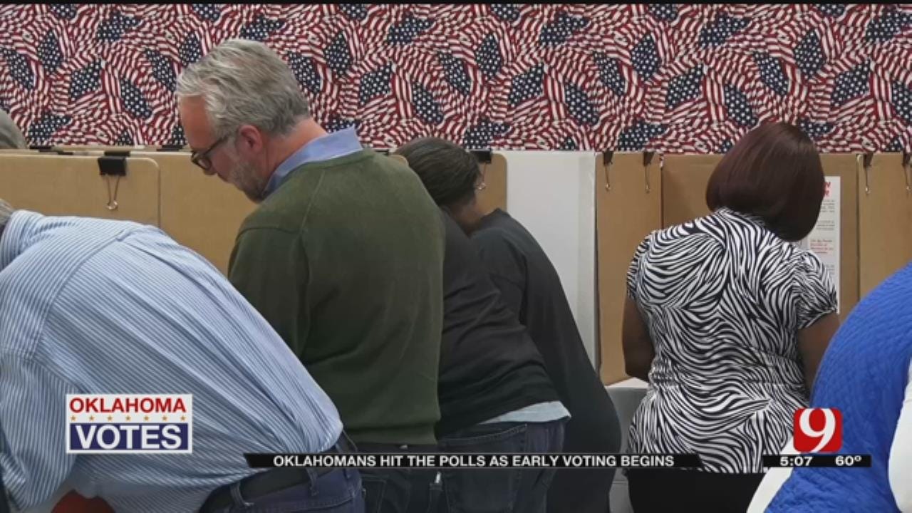 Thousands Of Oklahomans Hit The Polls As Early Voting Begins