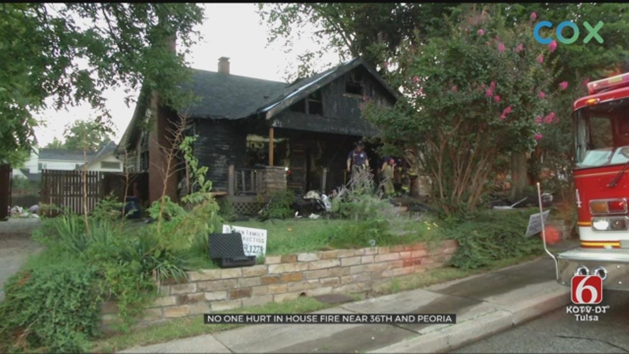 Tulsa House Fire Erupts Near 36th And Peoria
