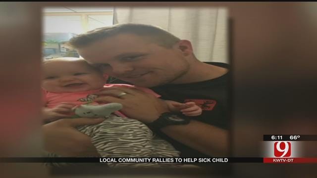 Tecumseh Police, Firefighters Rally To Help Fellow Officer's Sick Baby Girl