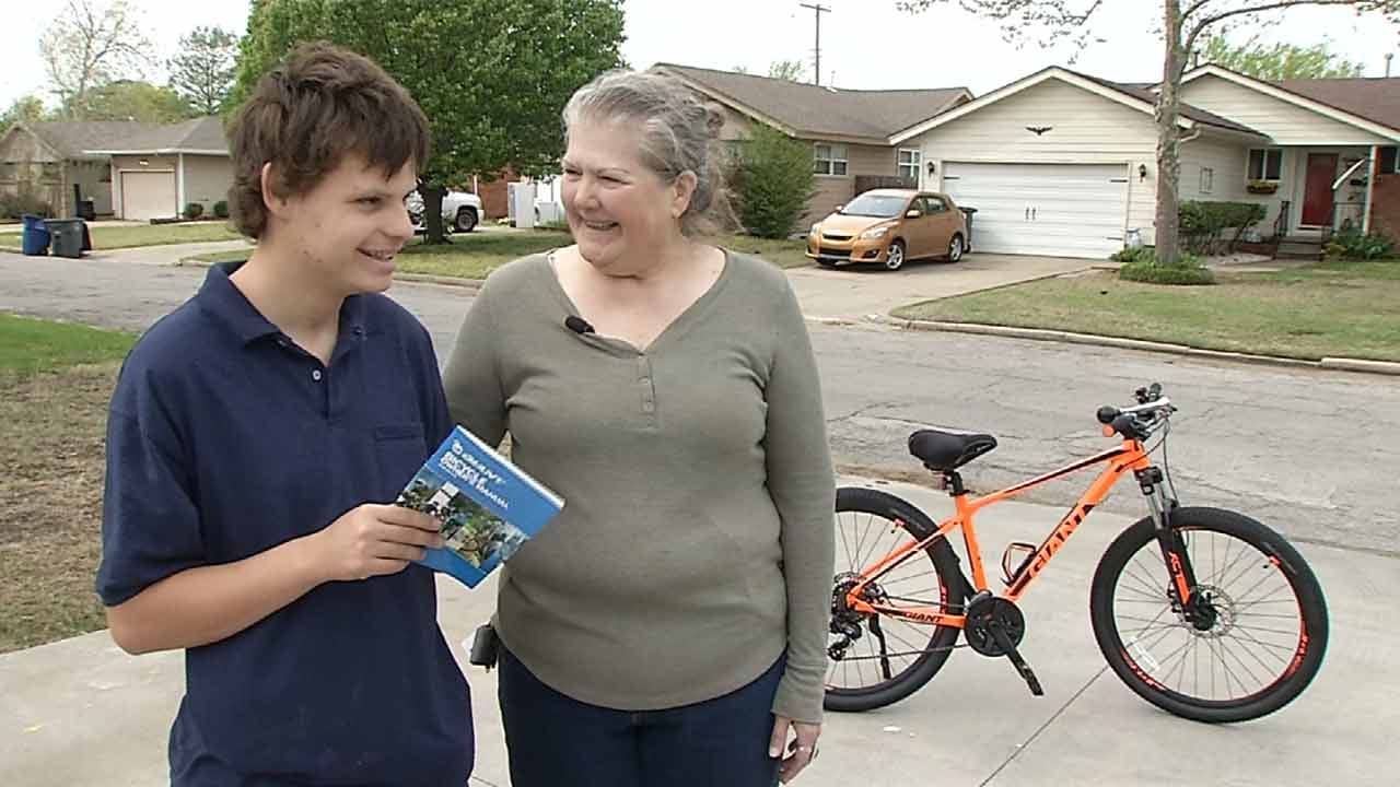 Autistic Tulsa Teen Surprised With New Bike After His Was Stolen