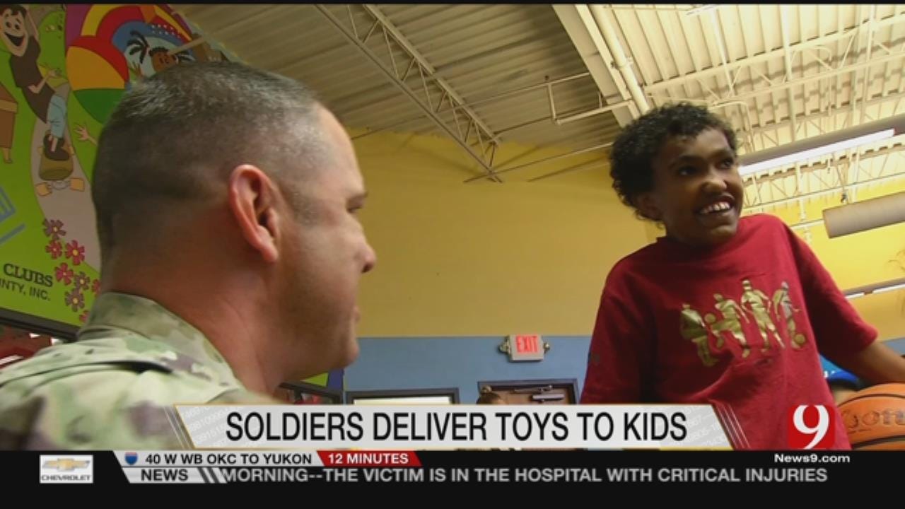 Boys & Girls Club Visited By Oklahoma City Soldiers