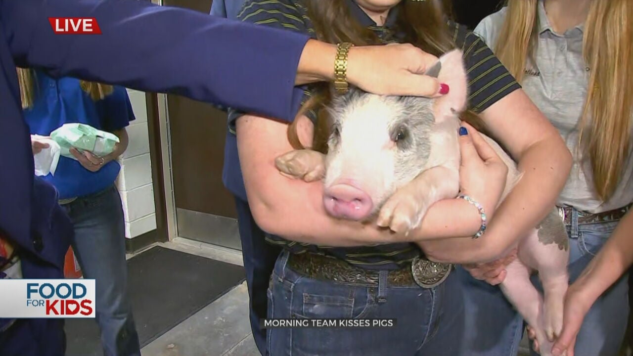 News On 6 and the Masonic Lodge raised over $10,000 in the annual Kiss the Pig contest, which helps feed children in need through the ‘Food for Kids’ program.
