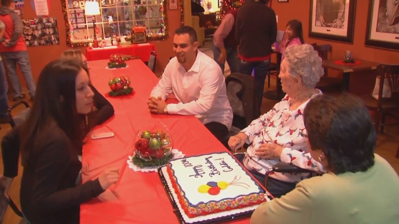 WEB EXTRA: Video From Tulsa Woman's 100th Birthday Party