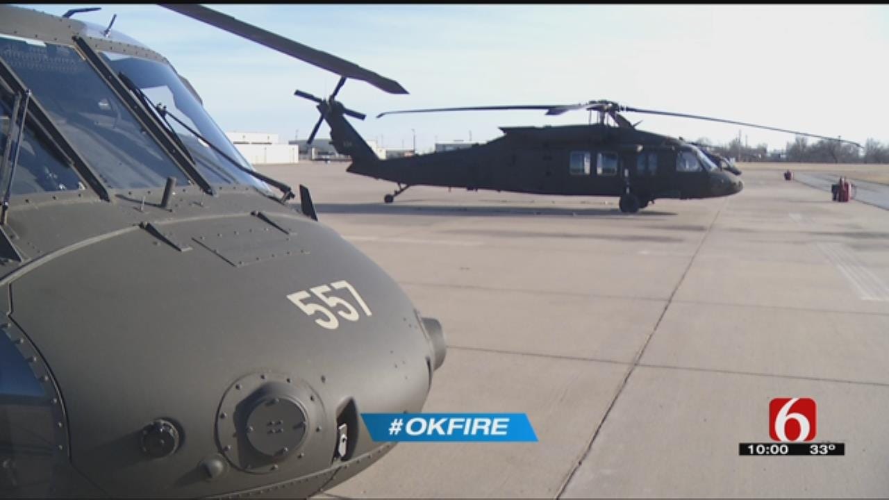 Oklahoma Army National Guard Black Hawk Teams Ready For High Fire Danger