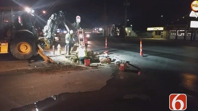 Dave Davis Reports On Water Line Issue At 46th And Peoria