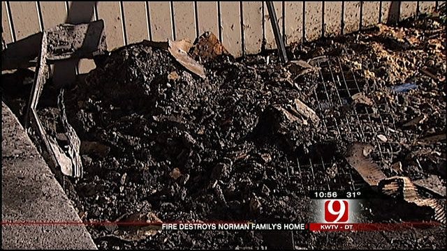 Norman Family Struggles With Life After Fire Destroys Home