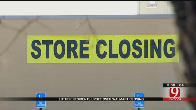 Luther Residents Upset Over Wal-Mart Closing