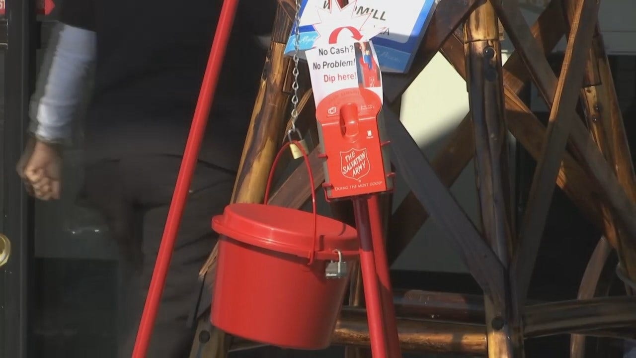 WEB EXTRA: Salvation Army In Tulsa Kicks Off Red Kettle Campaign Today