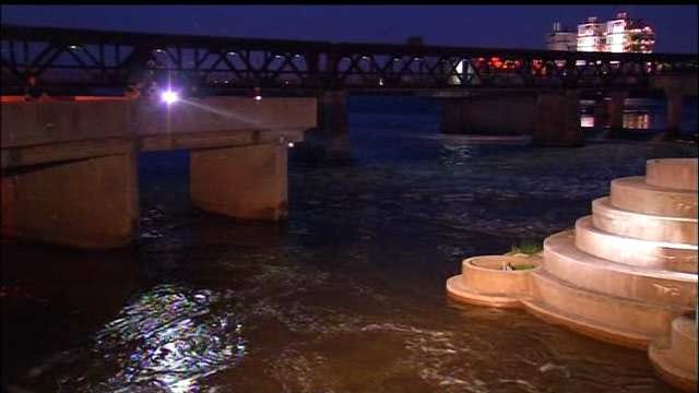 WEB EXTRA: Video From Scene Of Arkansas River Search Near 31st And Riverside