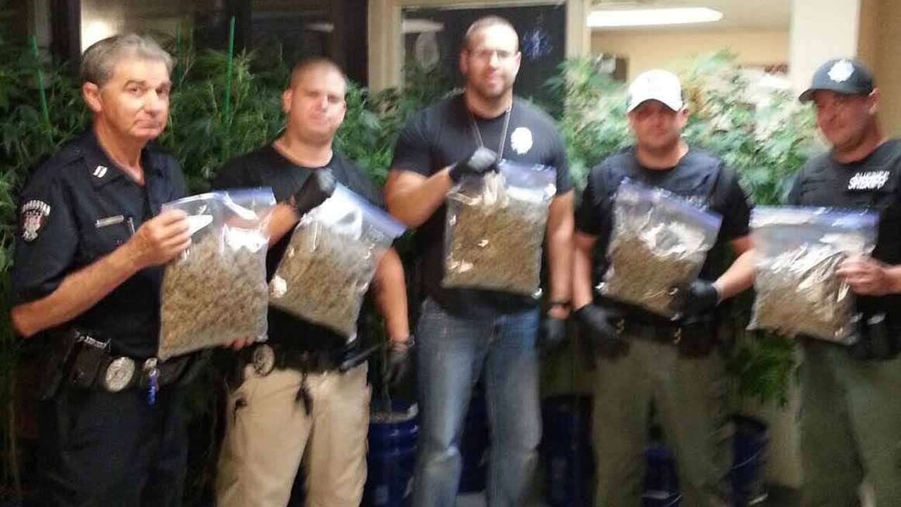 Checotah Police Discover Indoor Marijuana Growing Operation