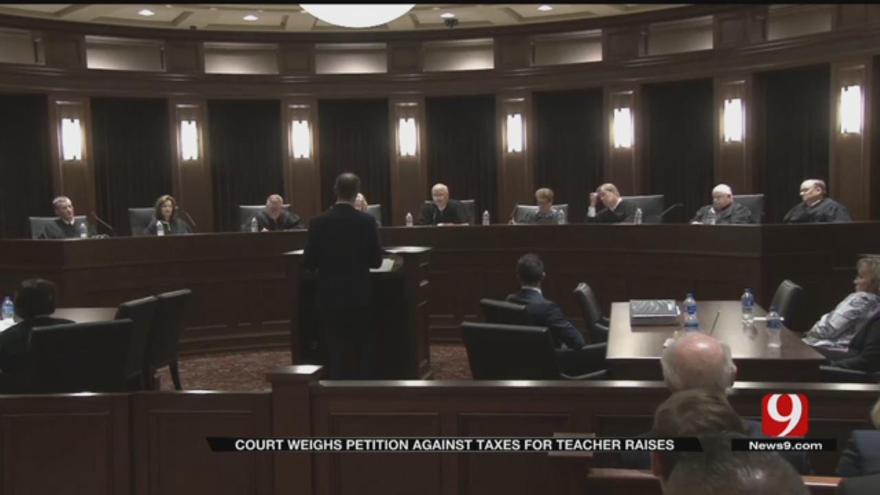 State Supreme Court Hears Arguments On Teacher Raise Funding Petition