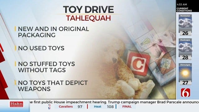 Cherokee County Sheriff's Office Holds 24-Hour Christmas Toy Drive