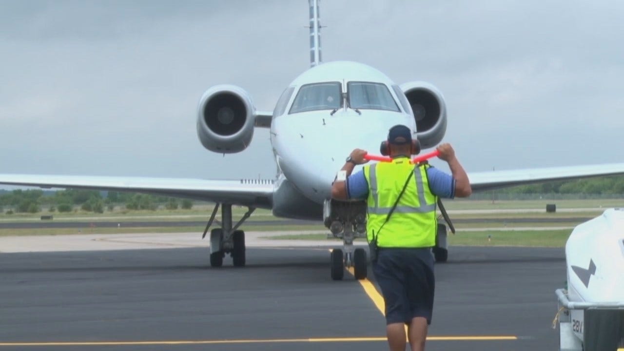 WEB EXTRA: First American Airline's Flight To Stillwater's Regional Airport