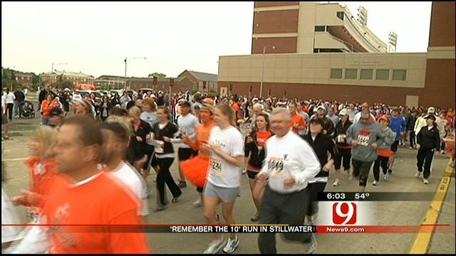 Crowds Gather For 'Remember The Ten' Run In Stillwater