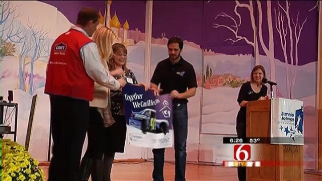NASCAR Star Jimmie Johnson And Wife Donate To Muskogee Schools