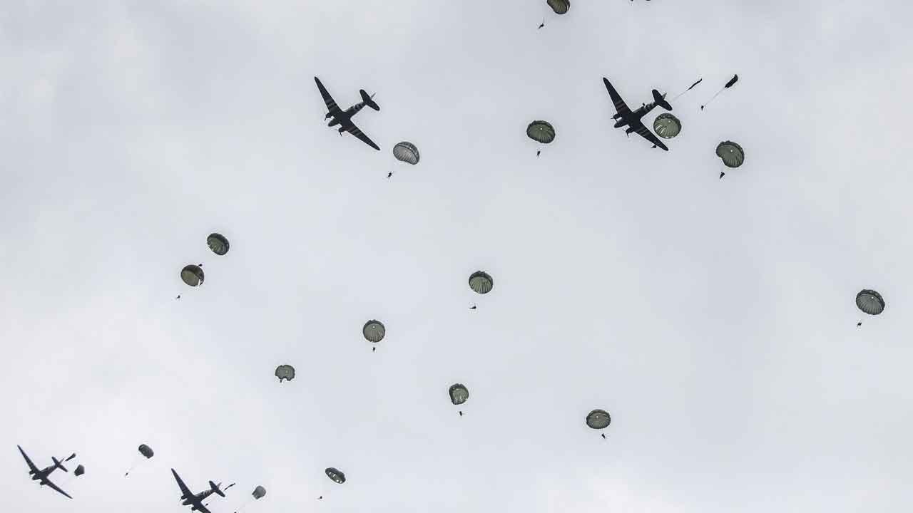 WATCH: D-Day Veterans Among Parachutists Recreating Normandy Drops