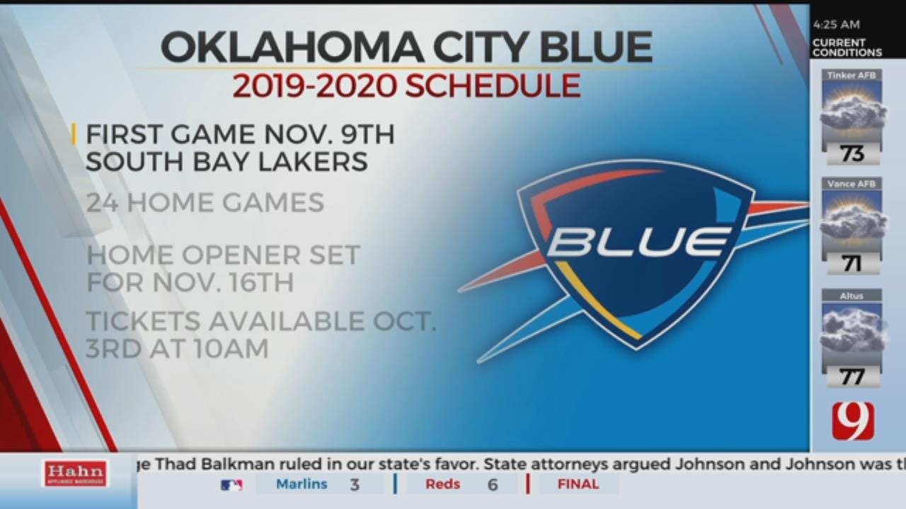 OKC Blue Announces 2019-20 Season Schedule