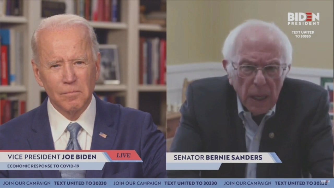 Sen. Bernie Sanders Endorses Former VP Joe Biden For President