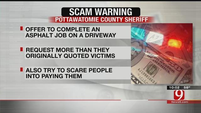 Pottawatomie County Sheriff's Office Warn Residents Of Scam