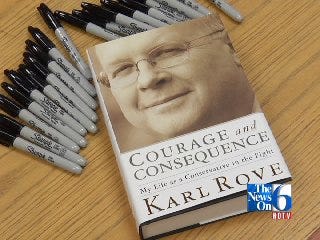 Bush Advisor Karl Rove Interviewed at Tulsa Book Signing.