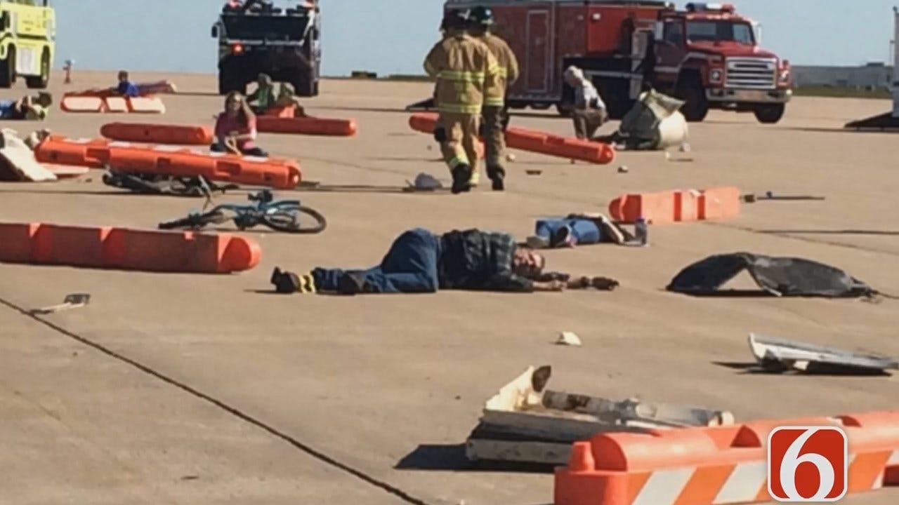 Erin Conrad Reports On Tulsa Airport Disaster Drill