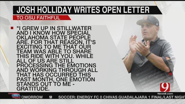 OSU Baseball Coach Josh Holliday Writes Open Letter