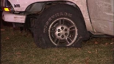WEB EXTRA: Video From Scene Of Dodge Durango Crash In Tulsa