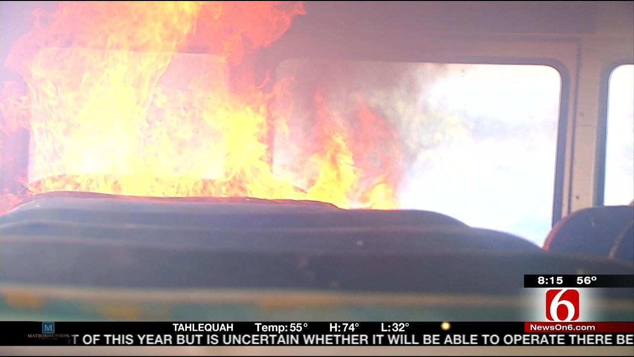 Get Out Alive: Firefighters Advice On Escaping Burning School Bus
