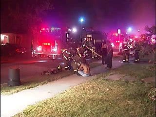 WEB EXTRA: Video From Scene Of Tulsa Duplex Fire Early Wednesday Morning