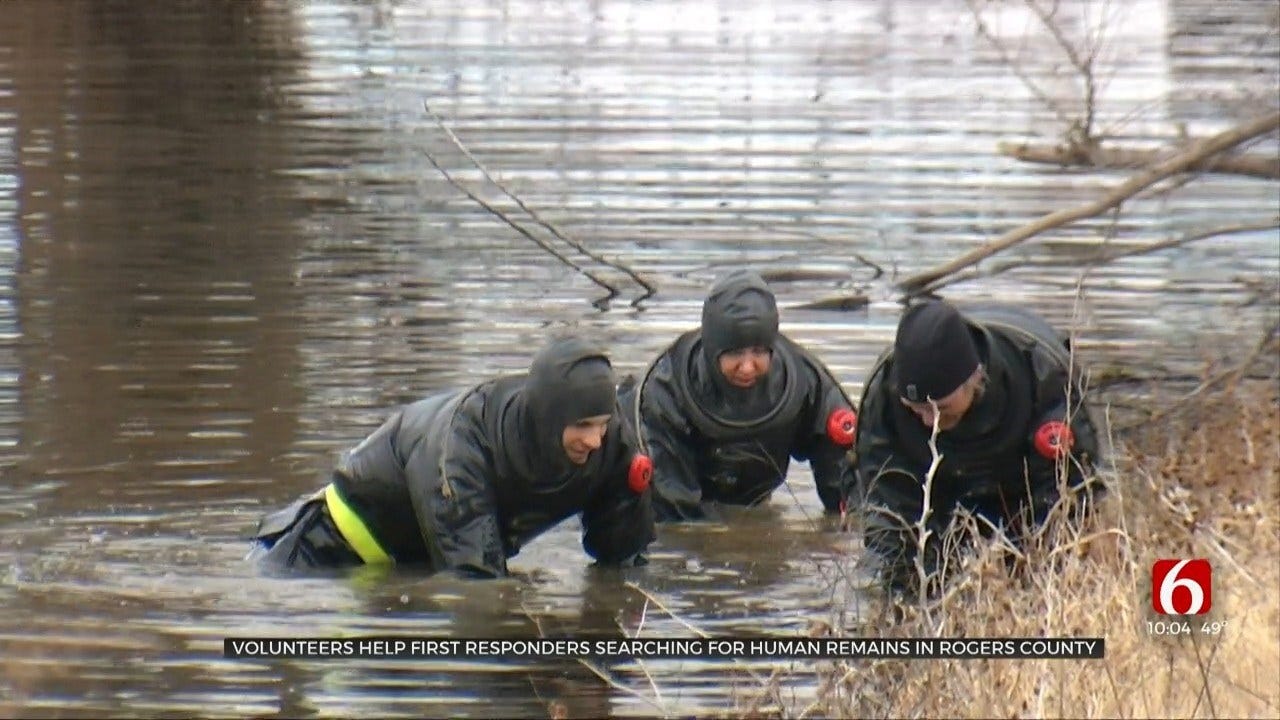 Volunteers Help First Responders Searching For Human Remains In Rogers County
